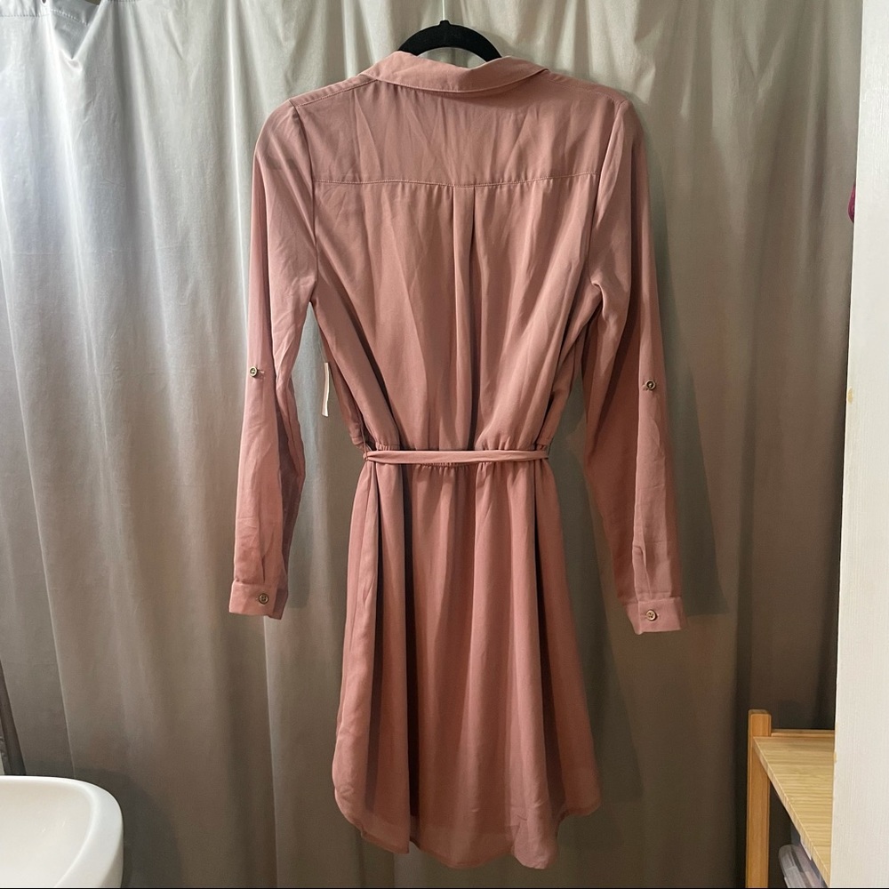 NWT Charlotte Russe Button Down Shirt Style Dress - Picture 2 of 10